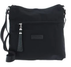 Lancaster Basic Pompon Shoulder Bag Noir