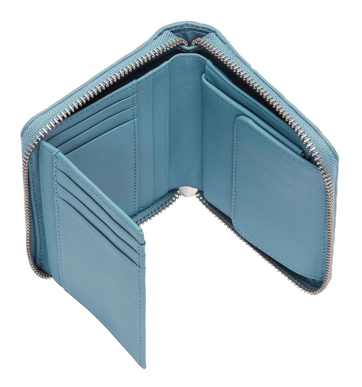 LIEBESKIND BERLIN Croco Conny Wallet Azure Blue 2 LIEBESKIND BERLIN Croco Conny Wallet Azure Blue – Bild 2