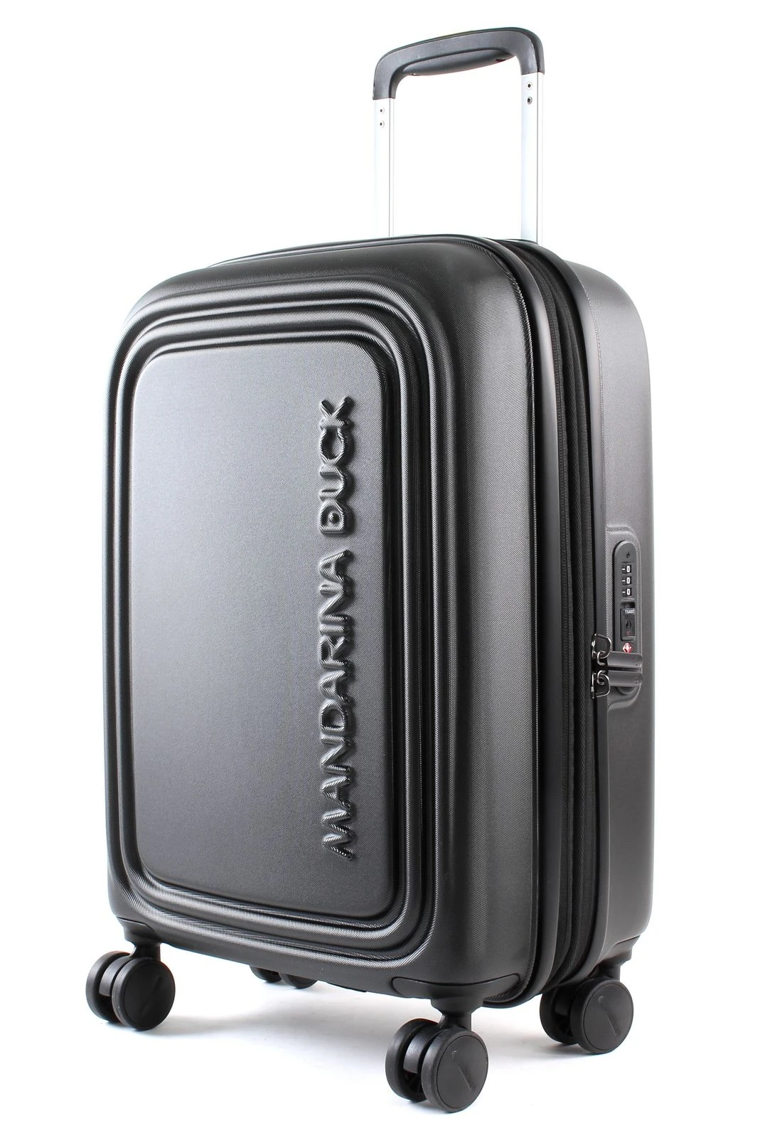Mandarina Duck Logoduck + Expandable Trolley S Black 1 Mandarina Duck Logoduck + Expandable Trolley S Black