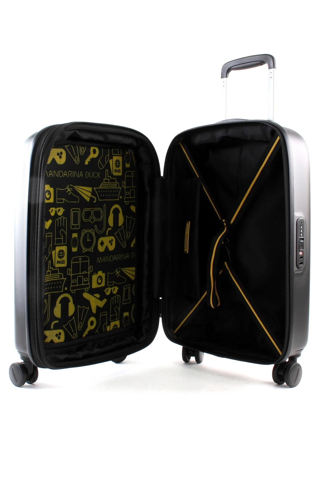 Mandarina Duck Logoduck + Expandable Trolley S Black 4 Mandarina Duck Logoduck + Expandable Trolley S Black – Bild 4