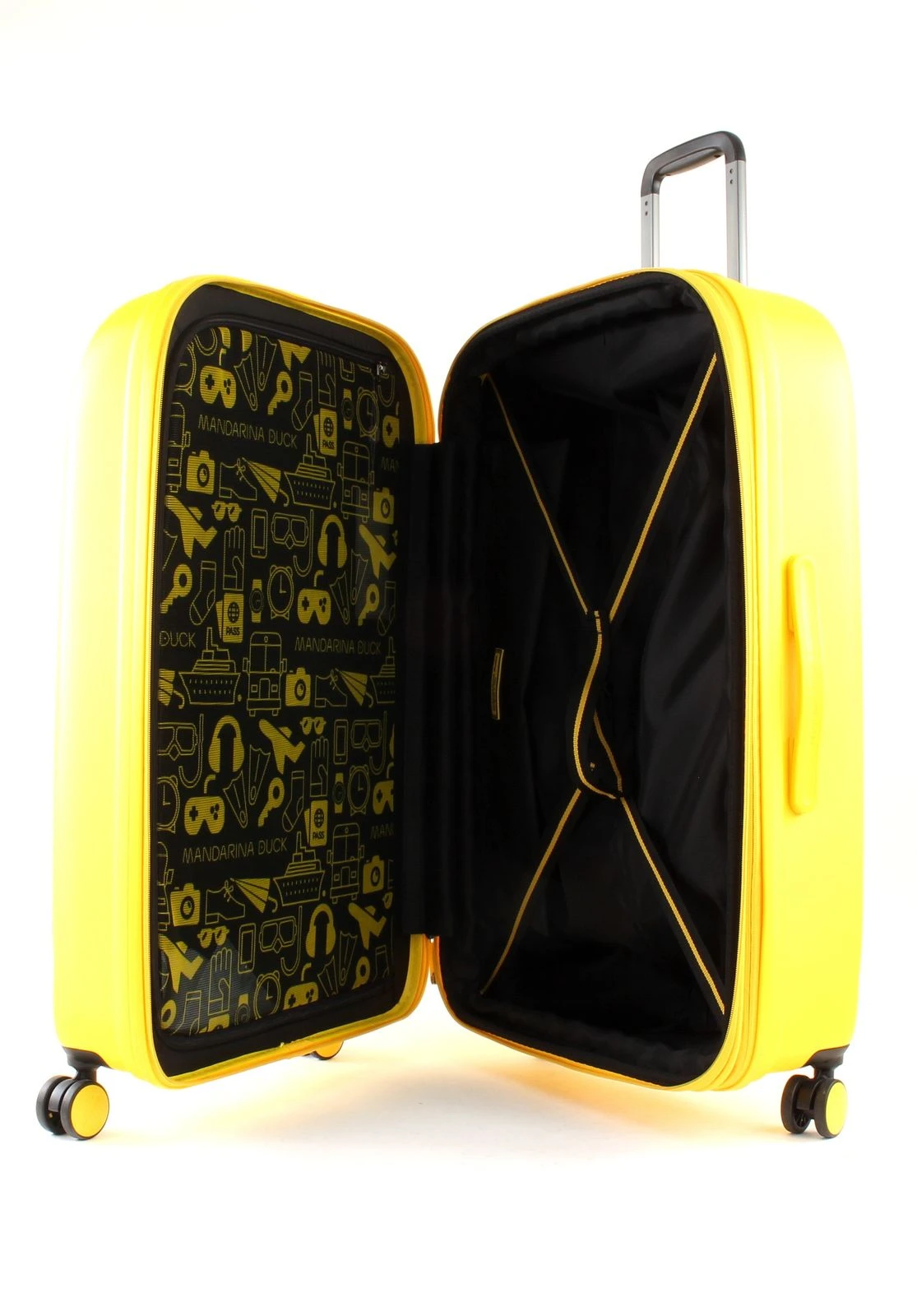 Mandarina Duck Logoduck + Trolley L Duck Yellow 3 Mandarina Duck Logoduck + Trolley L Duck Yellow – Bild 3