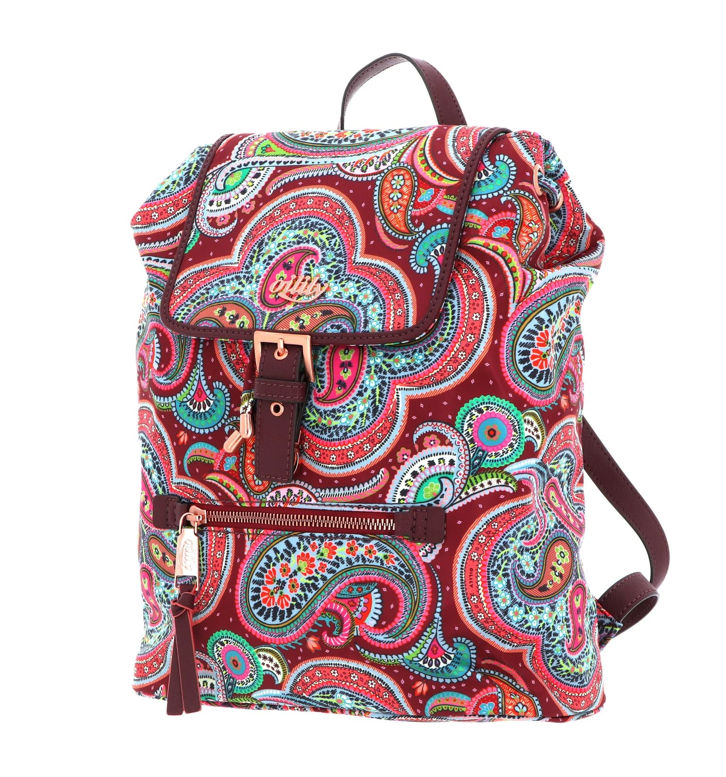 OILILY Helena Paisley City Backpack Port 2 OILILY Helena Paisley City Backpack Port – Bild 2
