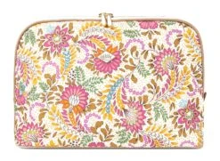 OILILY Chelsey Cosmetic Bag Carnation Ruby Whisper White