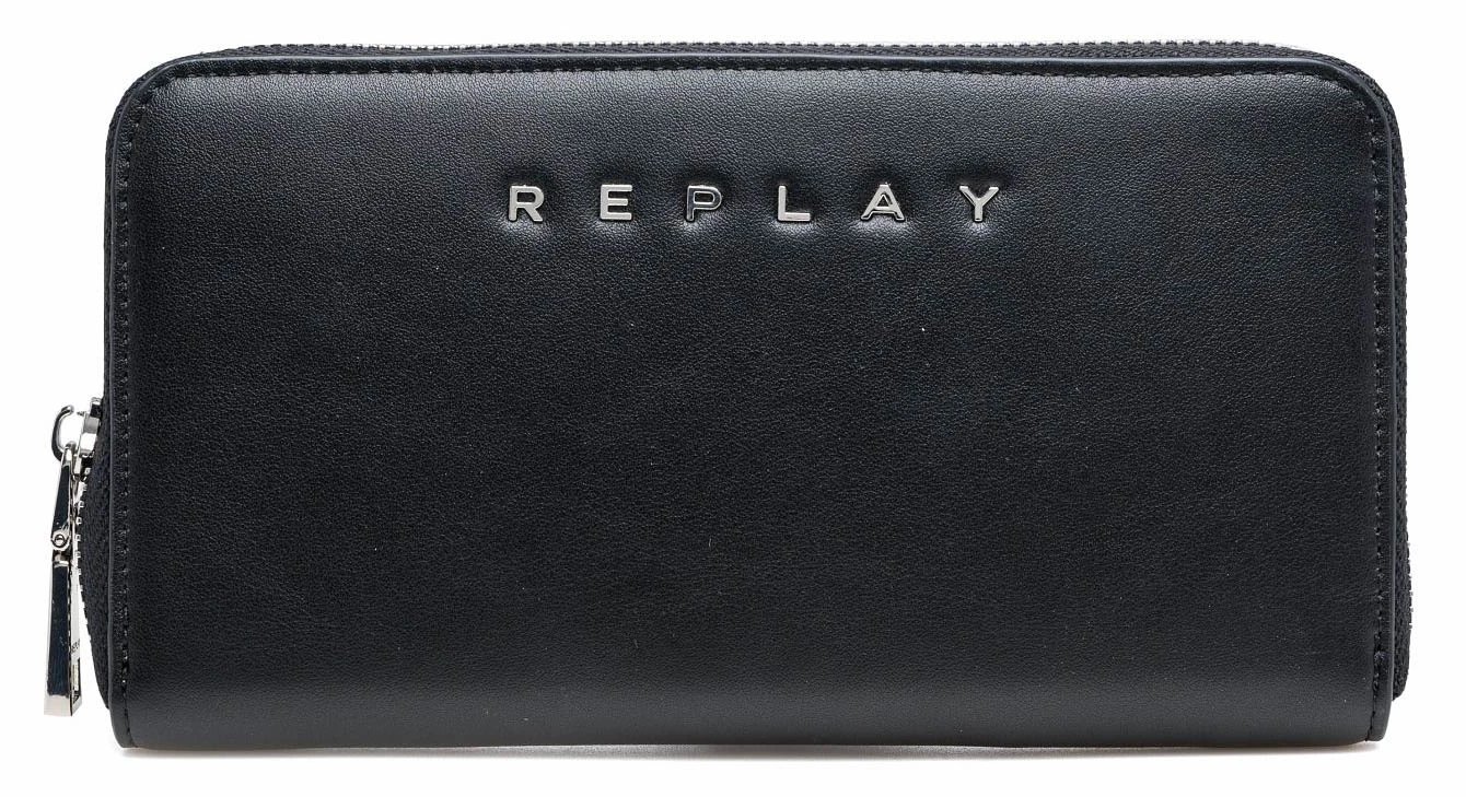 Replay Zip Around Wallet Black 1 Replay Zip Around Wallet Black