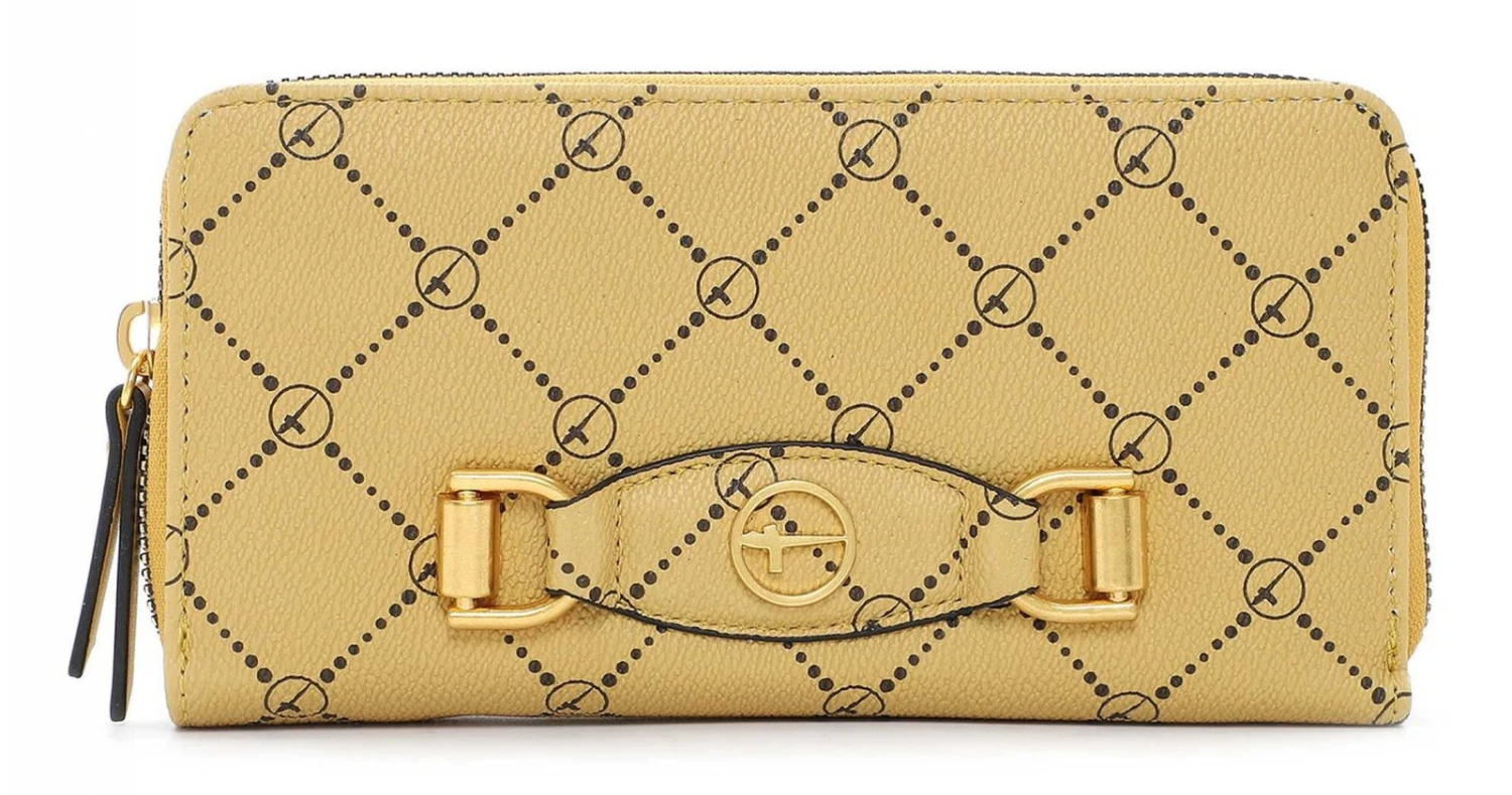 Tamaris Anastasia Buckle Zip Around Wallet Mustard 1 Tamaris Anastasia Buckle Zip Around Wallet Mustard