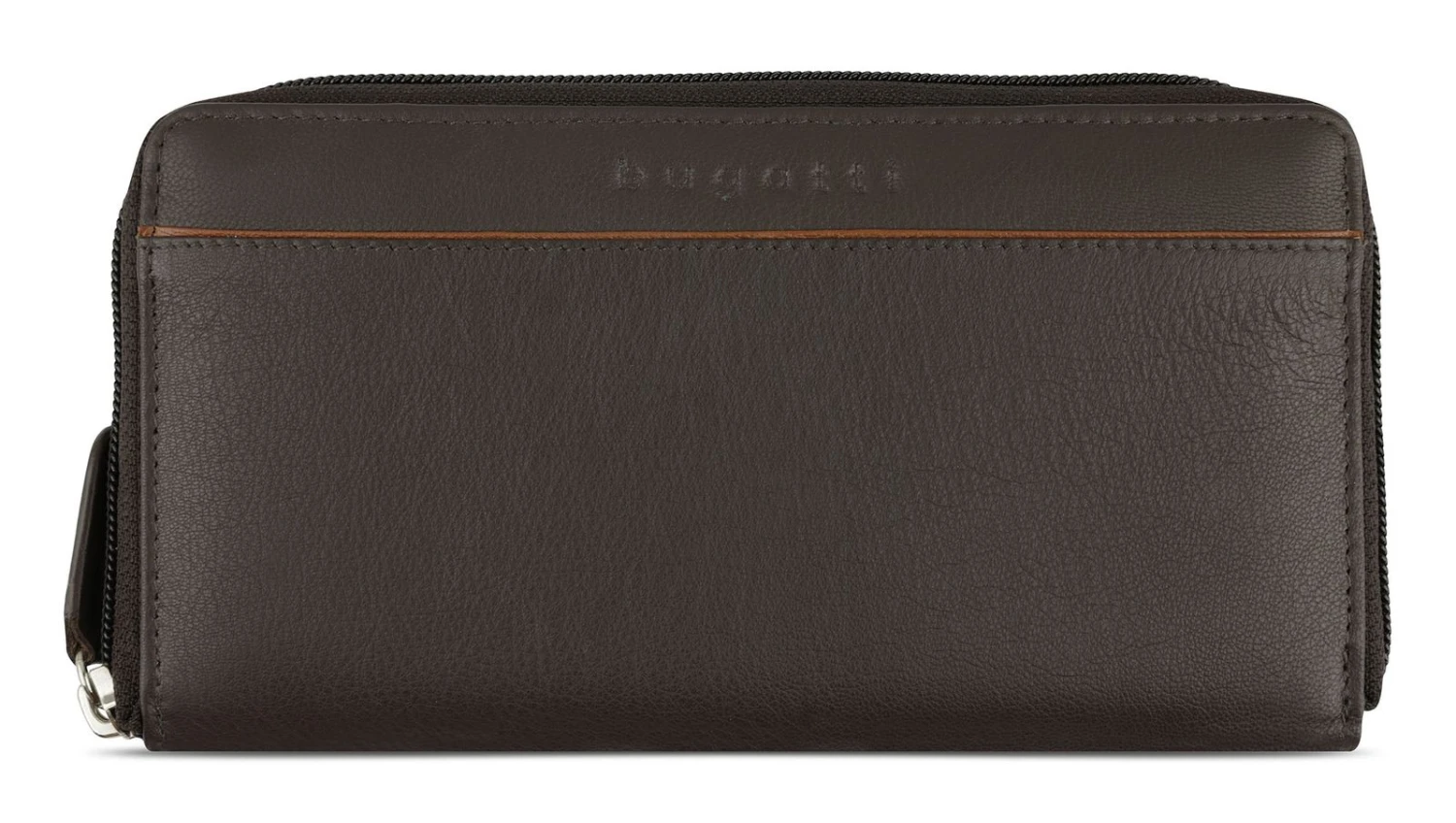 Bugatti Banda Punto Ladies Long Zip Wallet Brown 1 Bugatti Banda Punto Ladies Long Zip Wallet Brown