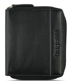 Bugatti Banda Upright Wallet With Zipper Black