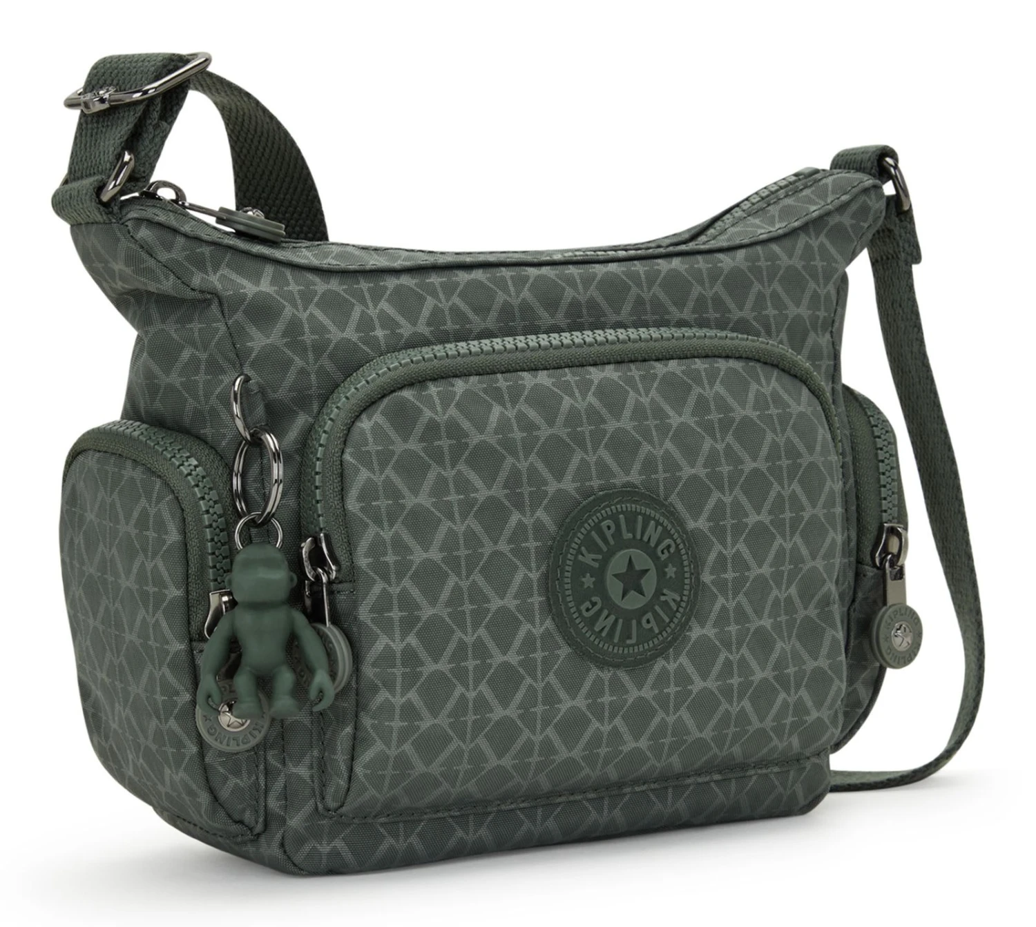 Kipling Gabbie Mini Small Crossbody Sign Green Emb 2 Kipling Gabbie Mini Small Crossbody Sign Green Emb – Bild 2