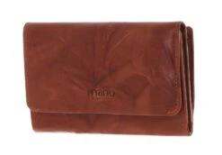 Donna Aurona Wallet With Zip Cognac